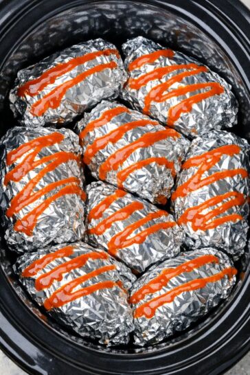 Buffalo Chicken Packets In Slow Cooker