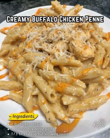 Buffalo Chicken Penne with Cream