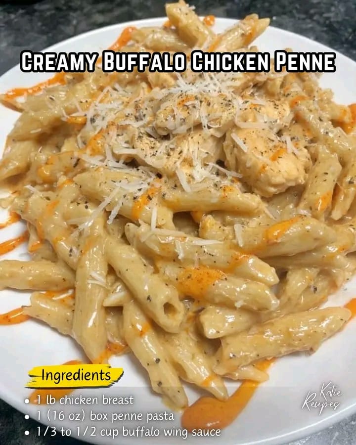 Buffalo Chicken Penne with Cream
