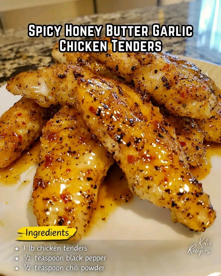 Butter Garlic Chicken Tenders Spicy Honey
