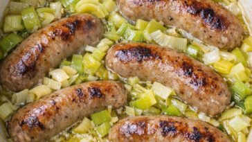 Buttered Leek Sausages In Slow Cooker : Dublin Dream