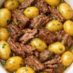 Buttery Beef and Potatoes In Slow Cooker 4 Ingredients