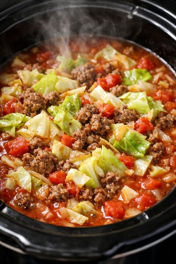 Cabbage Roll Soup In Slow Cooker