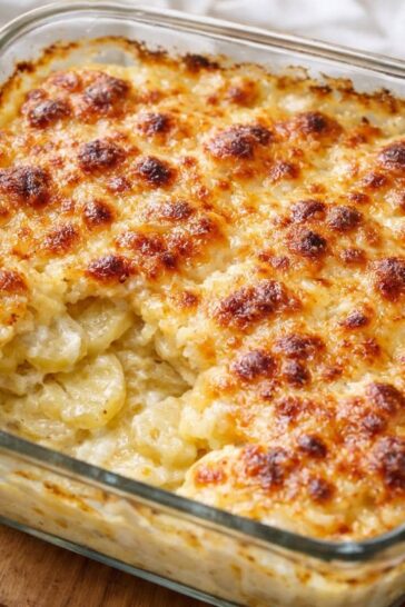 Cheesy Scalloped Potatoes 4 Ing. Oven Baked