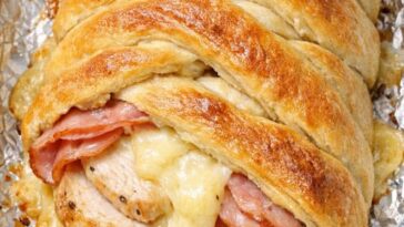 Chicken Cordon Bleu Crescent Braid