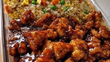Chicken Sticky Bourbon Fried Rice