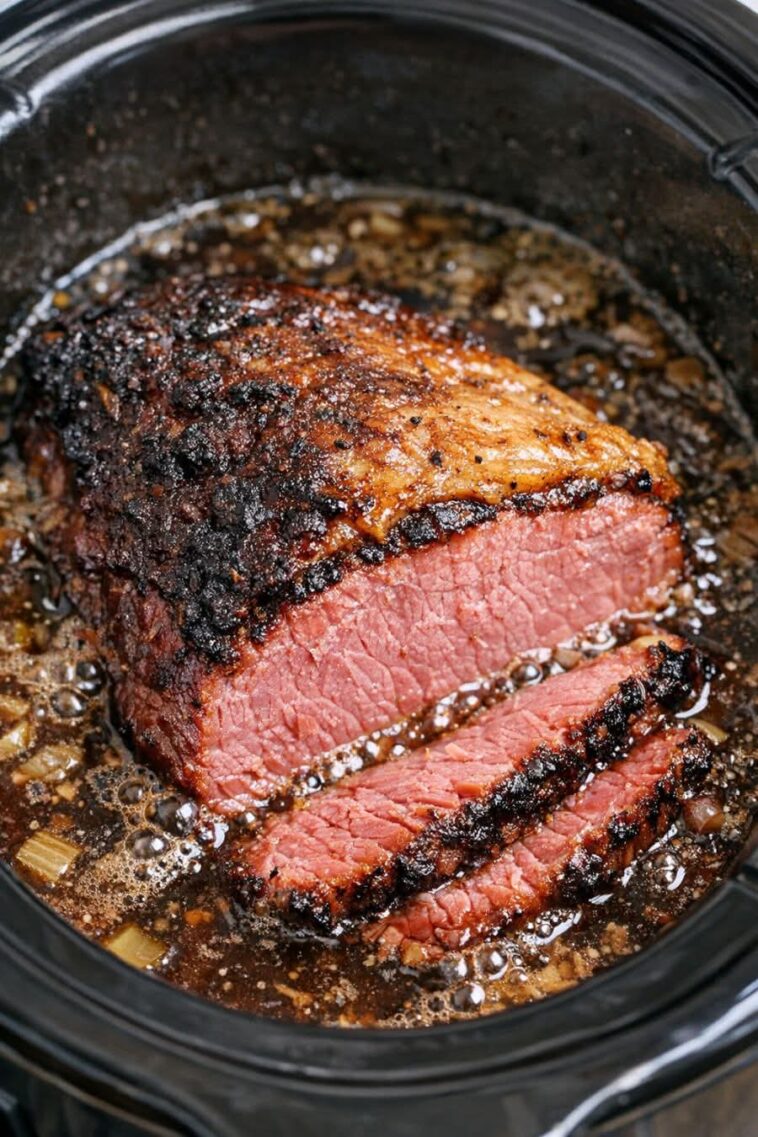 Corned Beef Dr Pepper In Slow Cooker