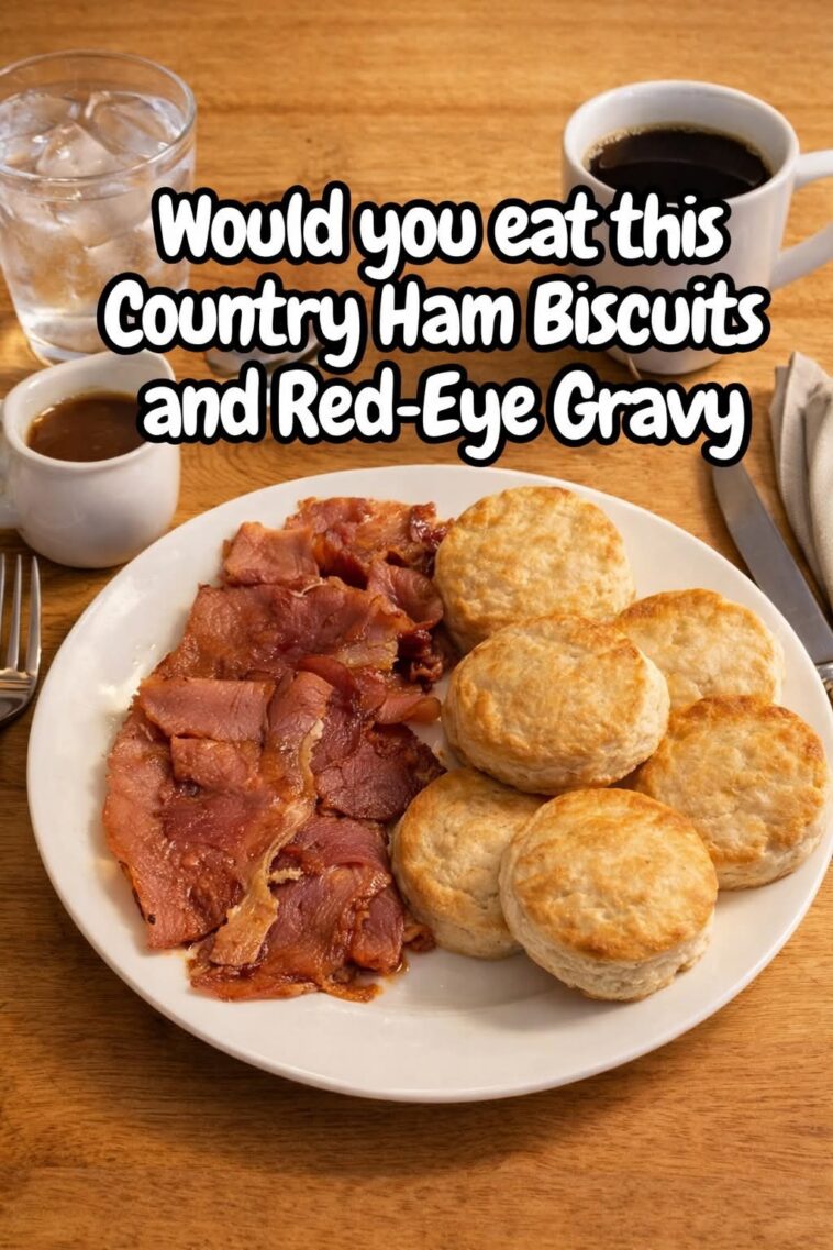 Country Ham Biscuits and Red-Eye Gravy