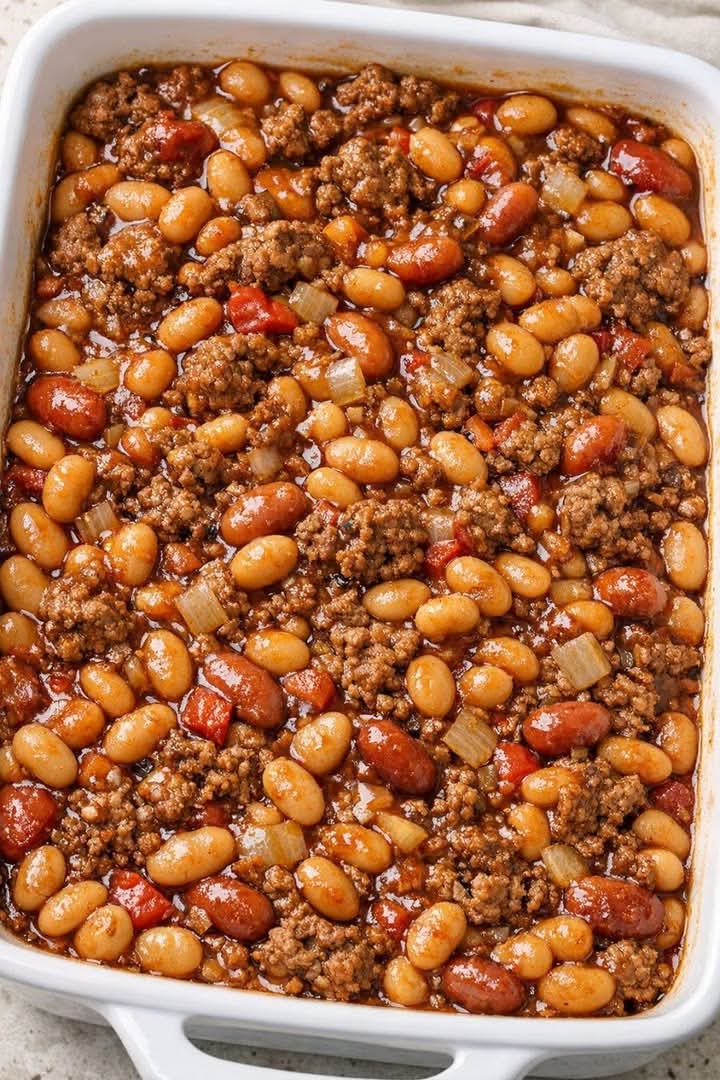 Cowboy Beans and Beef Casserole