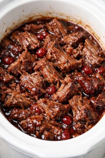 Cranberry Roast Beef Slow Cooker 3-Ing