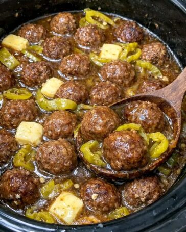 Crockpot Mississippi Meatballs