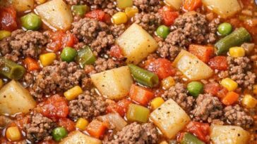 Ground Beef Vegetable Soup