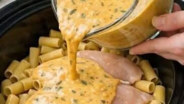 Gruyere Chicken Fusilli In Slow Cooker