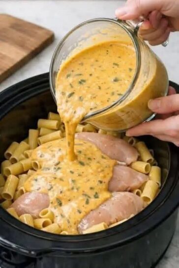 Gruyere Chicken Fusilli In Slow Cooker