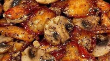 Honey Garlic Chicken with Mushrooms