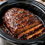Maple Brown Sugar Beef Brisket Slow Cooker