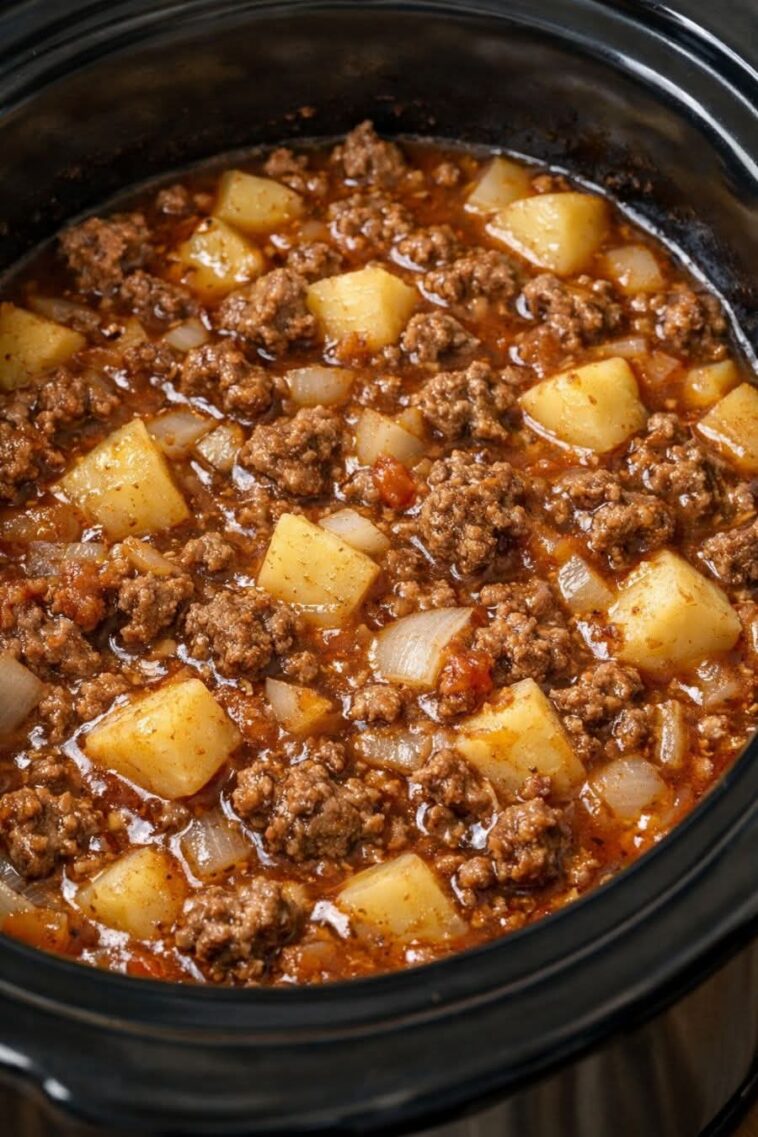 Mulligan Stew In Slow Cooker 4-Ing