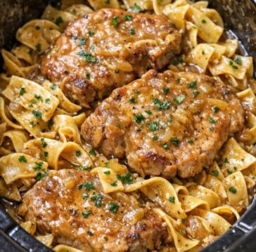 Onion Pork Noodles Amish