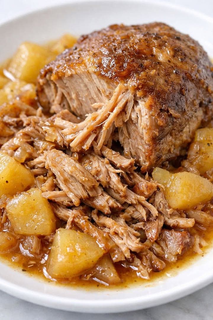Pork Roast Apple Cider Slow Cooker