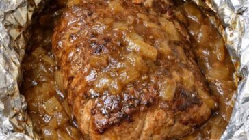Pork Roast Onion Soup In Slow Cooker with 4 Ingredients