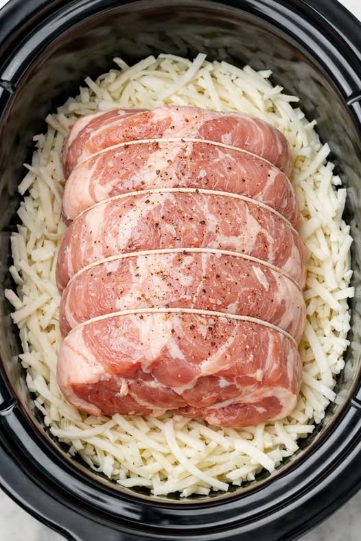 Pork and Sauerkraun Slow Cooker 3-Ingredient
