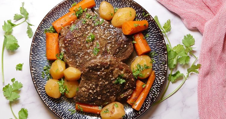 Pot Roast and Potatoes In Slow Cooker