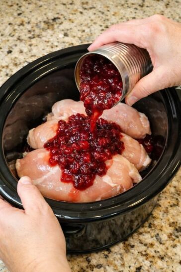 Slow Cooker Amish Cranberry Chicken