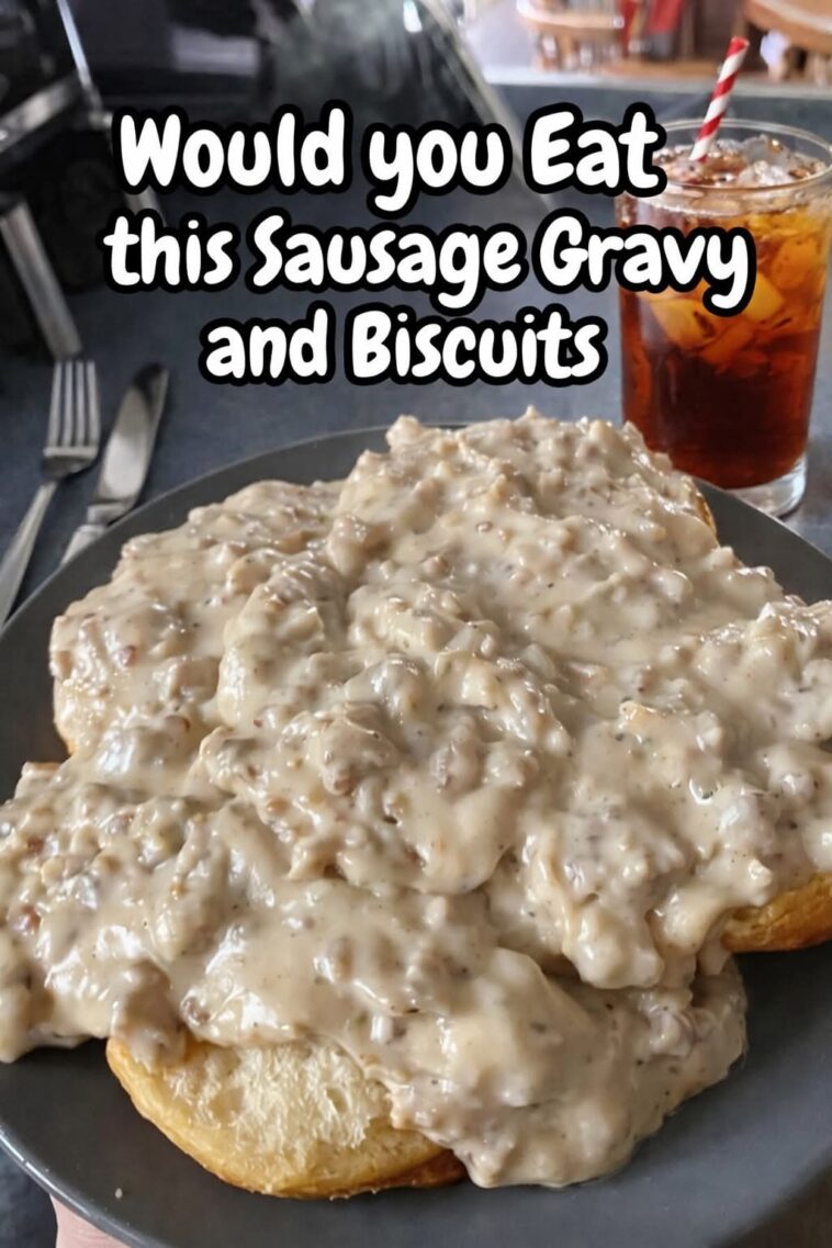 Sausage Gravy and Biscuits