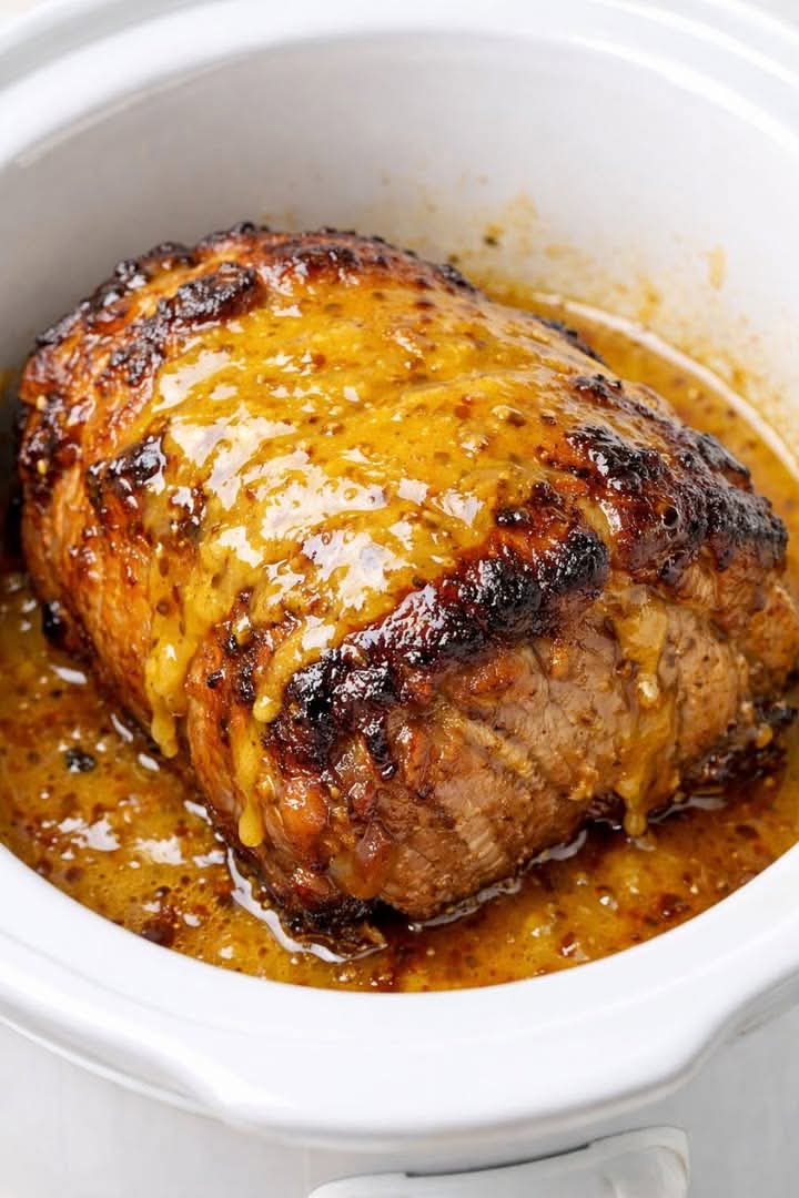 Slow Cooker 4-Ing Honey Mustard Pork Roast