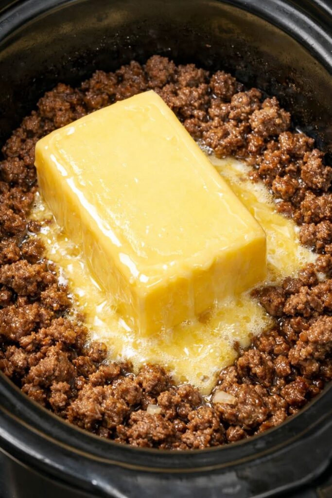 Slow Cooker Beef Queso