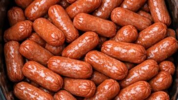 Slow Cooker Beef Smokies 3-Ingredient