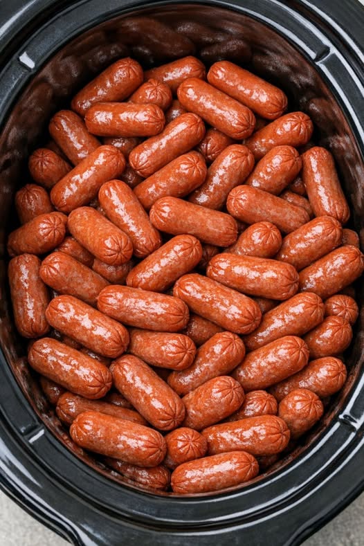 Slow Cooker Beef Smokies 3-Ingredient