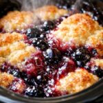 Slow Cooker Berry Cobbler