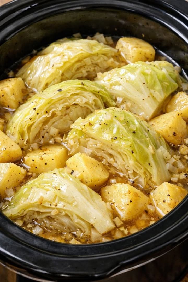 Slow Cooker Cabbage and Potatoes