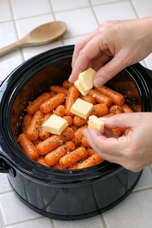 Slow Cooker Candied Carrots 4 Ing