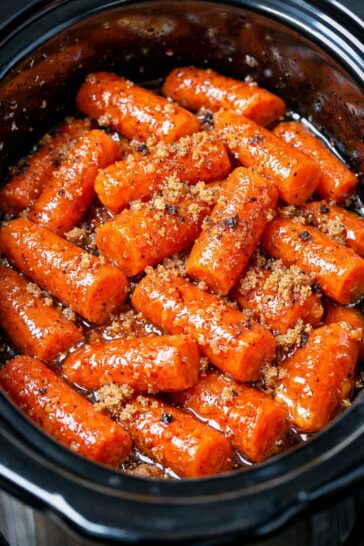 Slow Cooker Candied Carrots 4 Ing