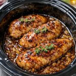 Caramelized Apple Cider Slow Cooker Chicken