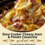 Slow Cooker Cheesy Ham and Potato Casserole