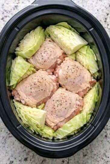 Slow Cooker Chicken and cabbage