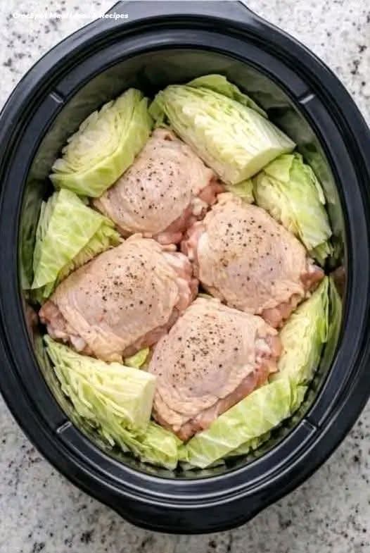 Slow Cooker Chicken and cabbage
