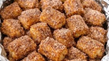 Slow Cooker Churro Bites in Foil