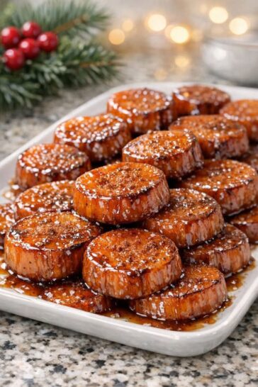 Slow Cooker Glazed Sweet Potatoes