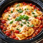 Slow Cooker Ravioli Bake