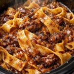 Slow Cooker Ribbon Noodles