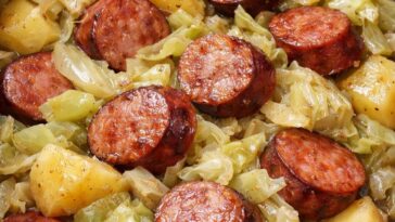 Slow Cooker Sausage and Cabbage