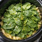 Slow Cooker Spinach Pasta Primavera