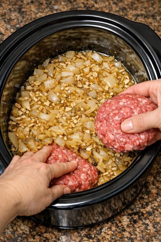 Smothered Burger Steaks Slow Cooker