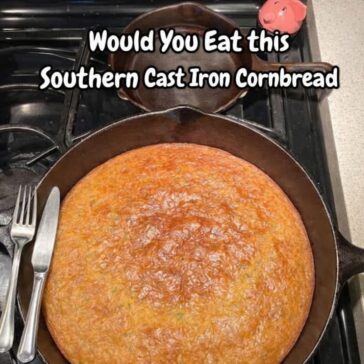 Southern Cornbread made of Cast Iron