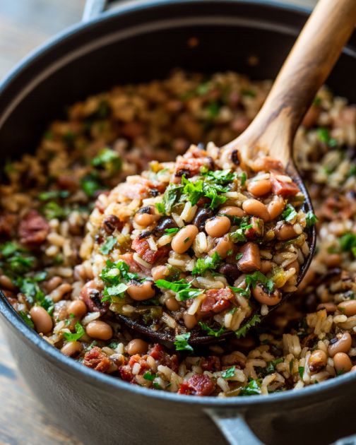 Southern Hoppin’ John (Fortune in a Bottle – Only 4 Ingredients)