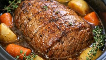Spring Thyme Beef Roast Slow Cooker